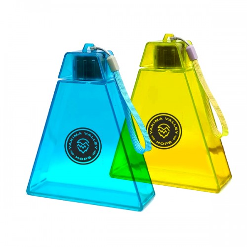 Colorful Triangular Sports Water Bottle 12.8oz