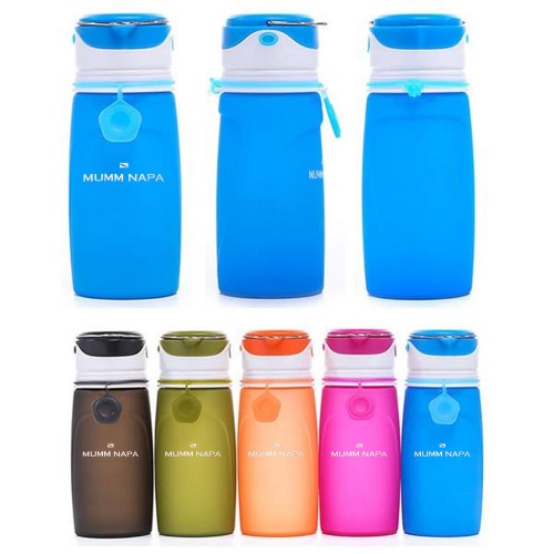 Silicone Water Bottle with LED Light