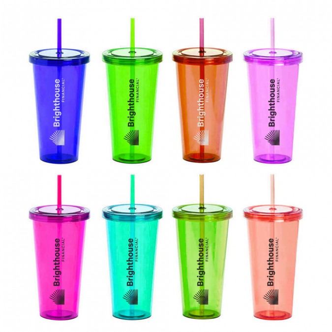 Colorful Plastic Tumbler 16oz