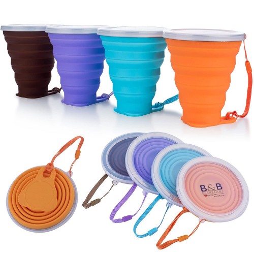 Collapsible Silicone Cup with Lid